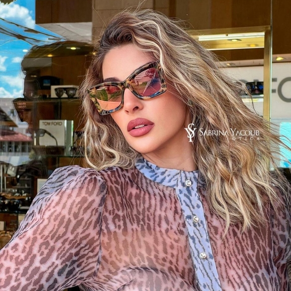 💯 Original MU 08WS MIU MIU Tortoiseshell square sunglasses - Picture 1 of 13